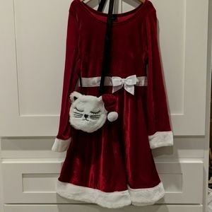 Red dress girls size 8